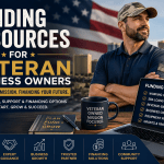 Veteran business owner exploring funding resources including SBA loans, working capital, business credit, equipment financing, and grants to grow a small business in 2026.